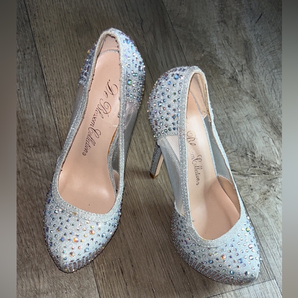 Sparkle silver heels